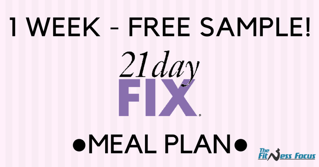 21 Day Fix Container Guide