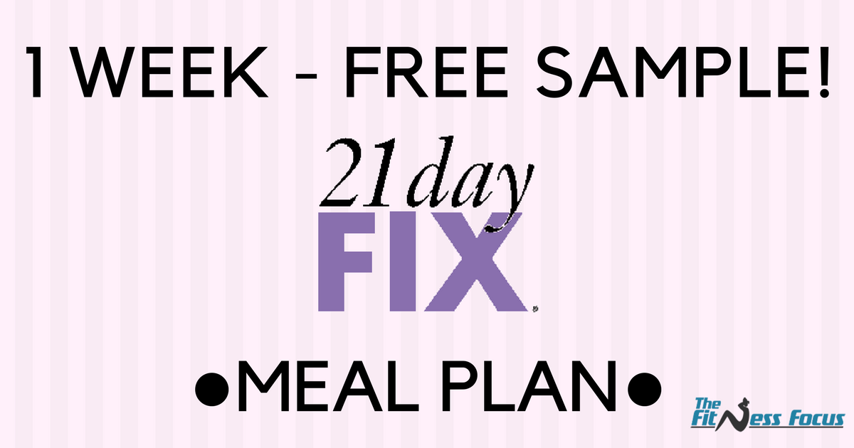 21 Day Fix Container Sizes & Portion Control Plan