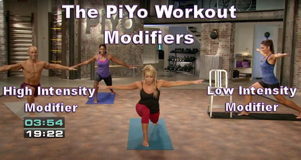 PiYo workout modifiers 