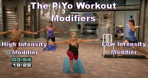 The PiYo workout modifiers make this program good for both the beginner and the advanced athlete.