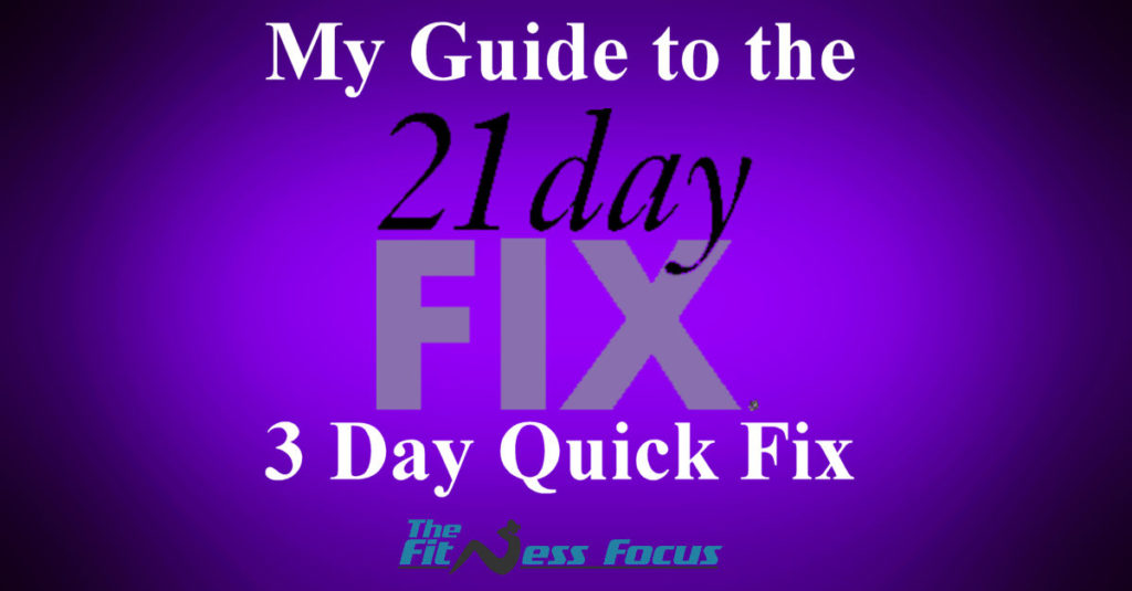 3 Day Quick Fix Guide