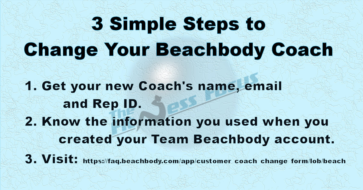 How to Change Your Team Beachbody Coach with Contact Form