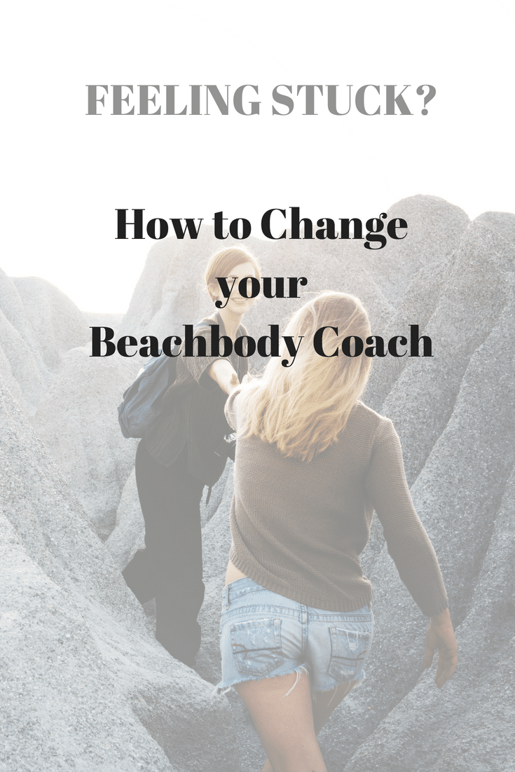 how to change your beachbody Coach using the contact form
