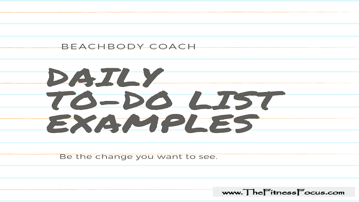 Beachbody Coach Daily To-Do List with Printables - The Fitness Focus