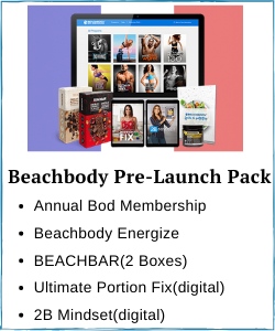 what is included in team beachbody pre launch pack france