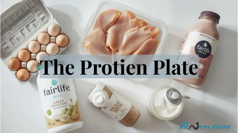 mistake not eating enough protein from different sources - showing dairy food, meat, eggs, vegetarian protein sources