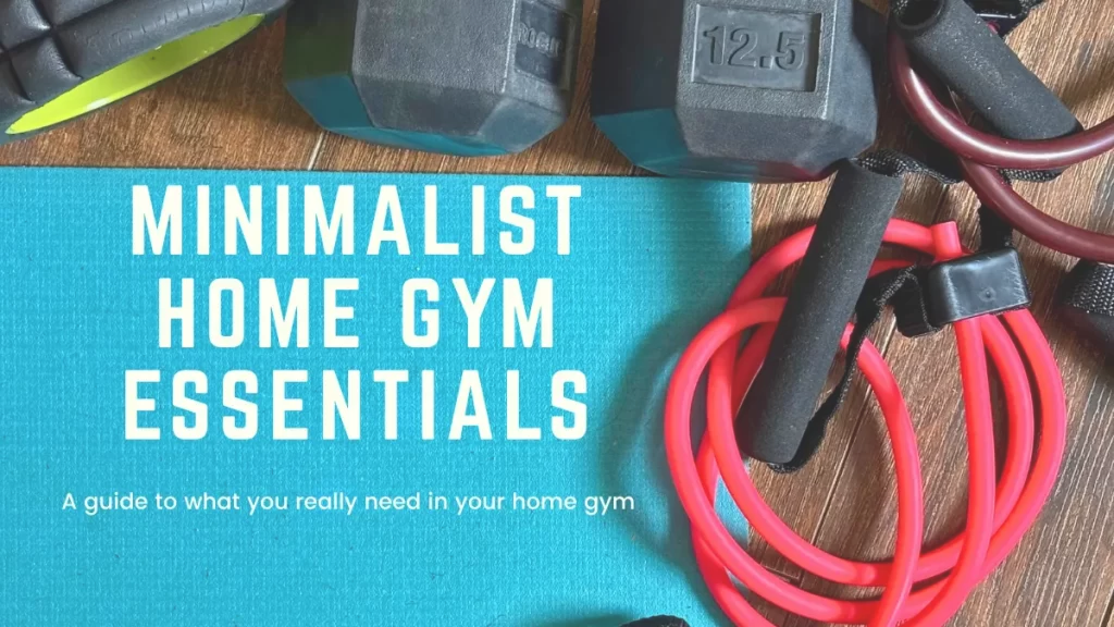 simple home gym dumbbells bands mat