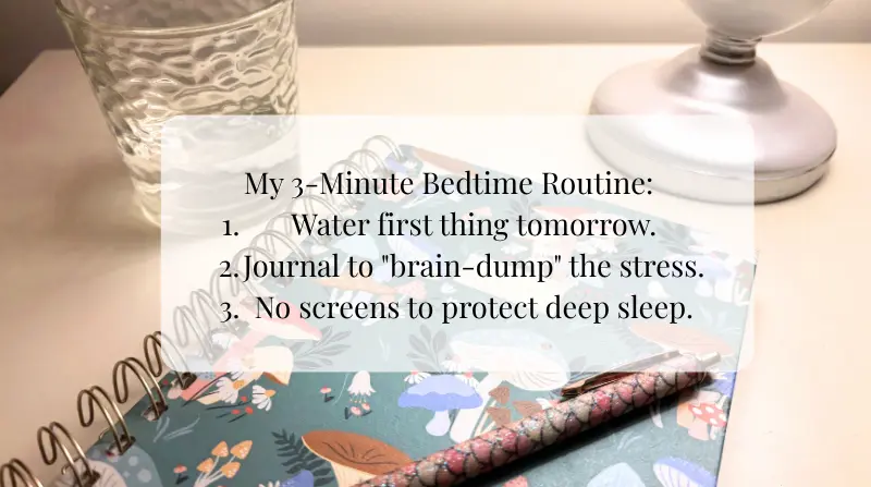 a night time routine can help you setup a successful day tomorrow