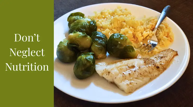 healthy eating fish brussel sprouts rice